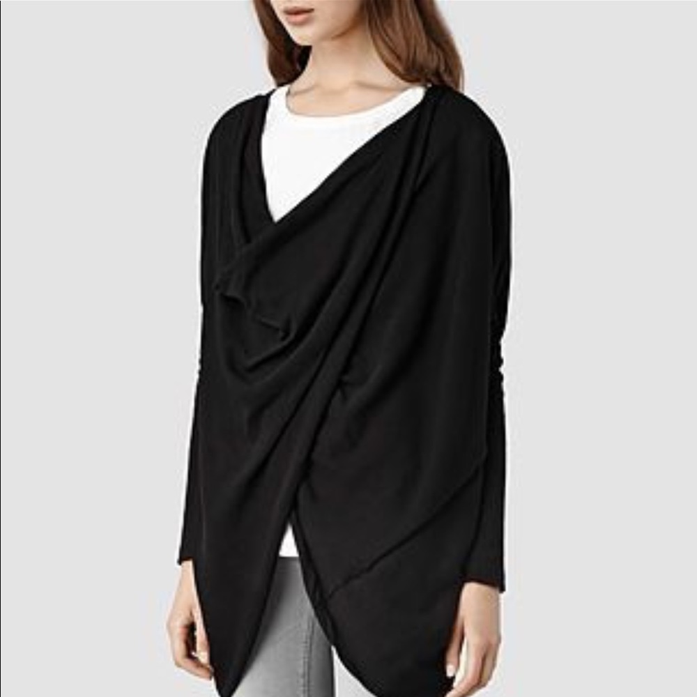 All Saints | Itat Shrug Solid Black
